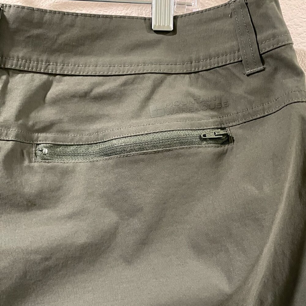 MOUNTAIN WAREHOUSE "Conniston" Stretch Cargo Outdoor Trousers Olive Women 14 - Picture 9 of 10